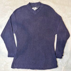 Armani Exchange Navy Blue Knit Sweater